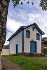 Fototapeta na wymiar Igreja no distrito de Brumal, cidade de Santa Bárbara, Estado de Minas Gerais, Brasil 
