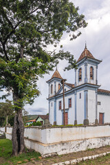 Igreja no distrito de Brumal, cidade de Santa Bárbara, Estado de Minas Gerais, Brasil 