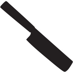 Silhouette of a chopping knife