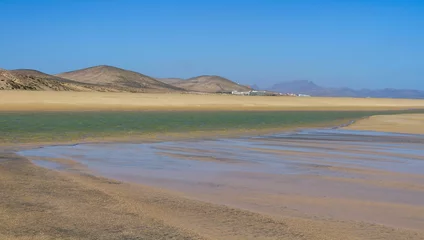 Foto auf Acrylglas Strand Sotavento, Fuerteventura, Kanarische Inseln Playa de Sotavento, Fuerteventura