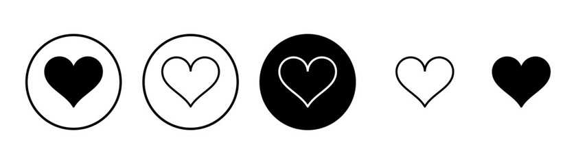 Heart icon vector isolated on white background. Heart vector icon. Like icon vector. Love