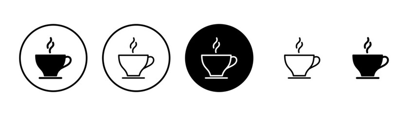 coffee cup icon vector isolated on white background. Coffee cup icon. Coffee vector icon. Tea