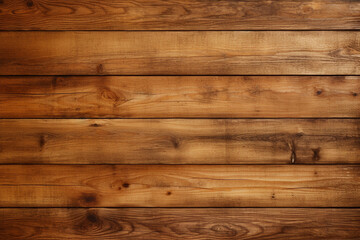 Wood plank brown texture background or wallpaper. Antique wall of a wooden house. Generative AI.
