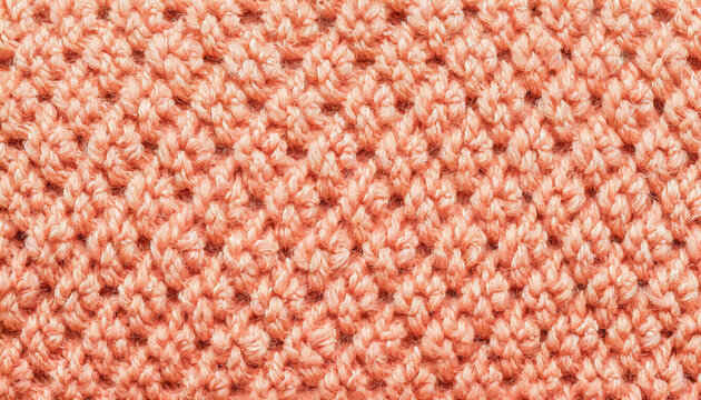 woven wool coral pink knit textile texture, 16:9 widescreen wallpaper / backdrop