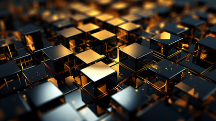 Obraz premium Background with squares of different sizes