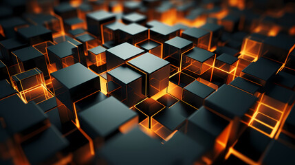 Obraz premium Abstract geometric shapes, conceptual image of luxury and success