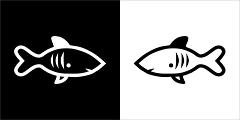 Illustration vector graphics of fish icon
