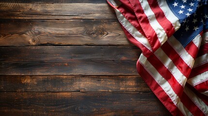Close-up view of US national flag