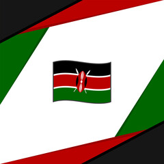 Kenya Flag Abstract Background Design Template. Kenya Independence Day Banner Social Media Post. Kenya