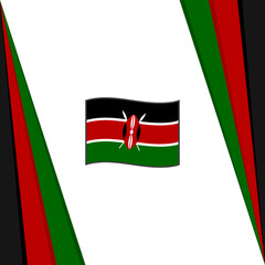 Kenya Flag Abstract Background Design Template. Kenya Independence Day Banner Social Media Post. Kenya Flag