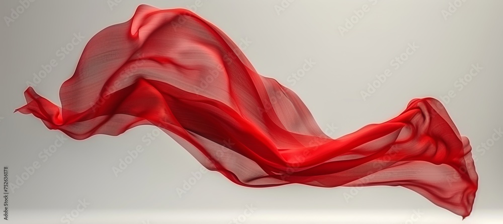 Poster luxurious red silk background ideal for creating delicate and elegant design concepts and projects