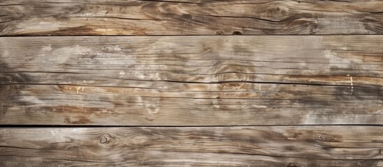 A detailed view of a wooden surface with prominent knots and weathered texture. The wood appears aged, showcasing the natural beauty of the materials unique characteristics.