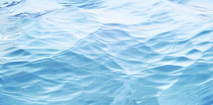 Seamless realistic water ripples or ocean waves summer background texture transparent overlay. Sparkling white crystal clear refreshing marble texture. Generative Ai.
