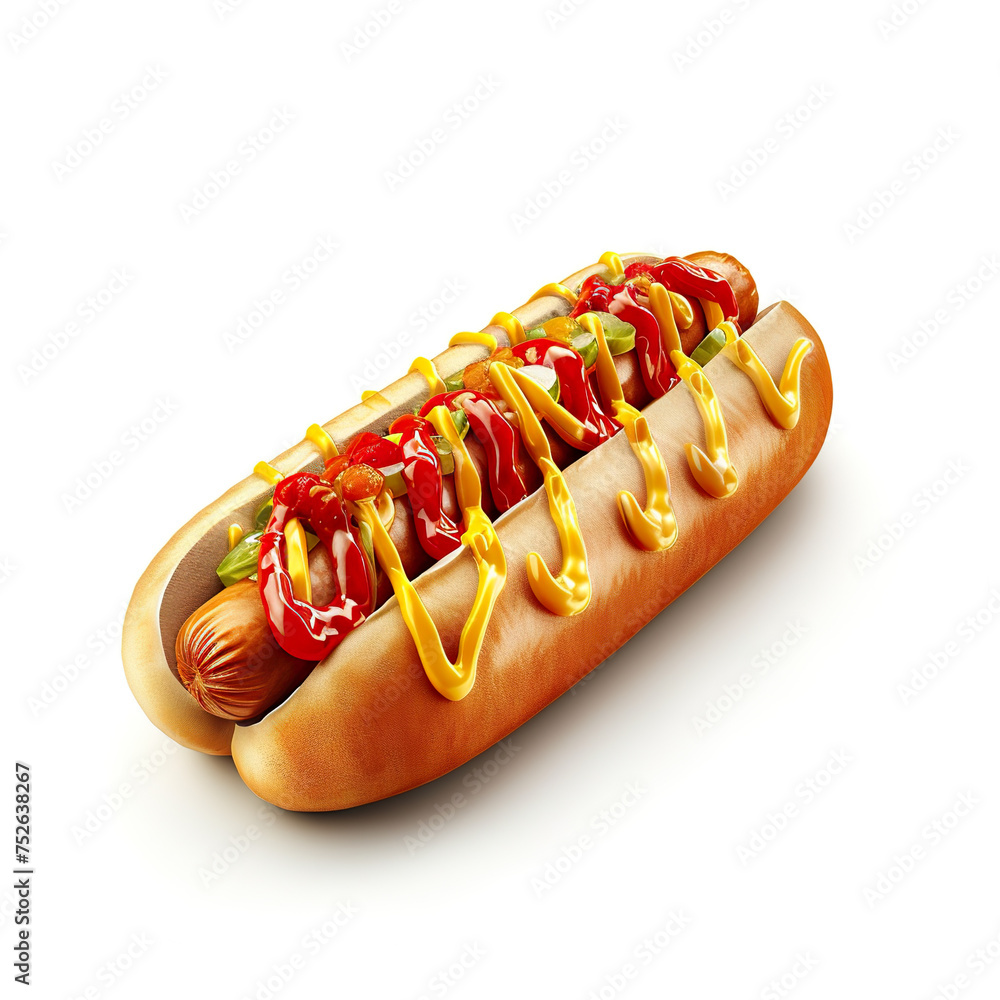 Canvas Prints template of hot dog