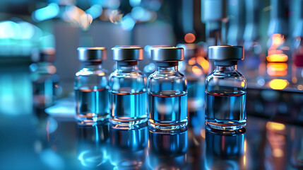 vaccination, world health day, key to global health, pharmaceutical production concept