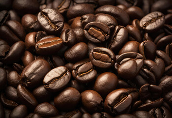 Fototapeta premium coffee beans close up