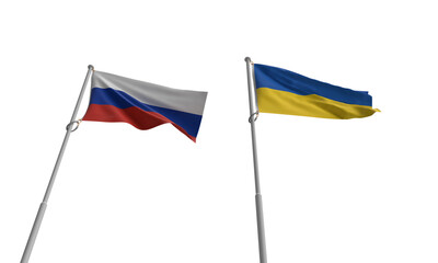 Top view ukraine russian flag waving country war military symbol crisis ukrainian army national politic battle map government concept europa ttack soldier economy international peace usa defense peace