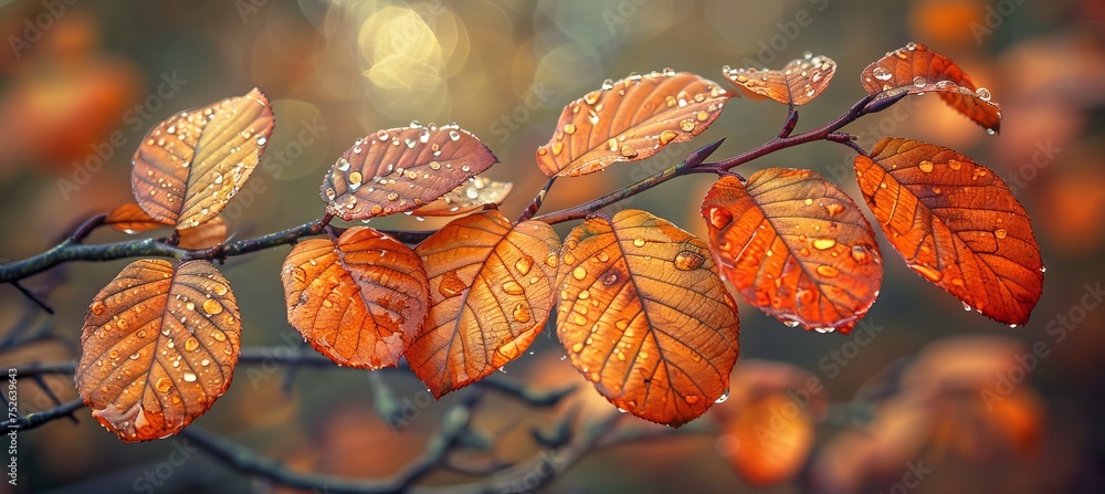 Poster beautiful white abstract autumn minimalistic background with elegant design elements