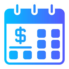 calendar gradient icon