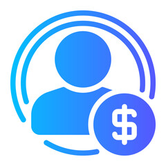 income gradient icon