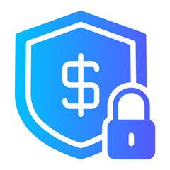 padlock gradient icon