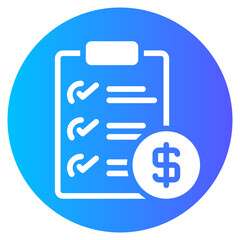 checklist gradient icon