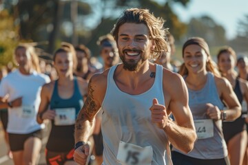 Fitness influencers are organizing a charity run event, bringing the community together on a scenic route to promote health, wellness, and social responsibility.