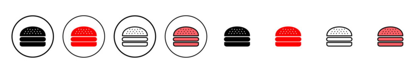 Burger icon vector illustration. burger sign and symbol. hamburger