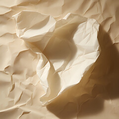 Discarded Paper - A Still Life Study of a Crumpled Piece of Paper - obrazy, fototapety, plakaty