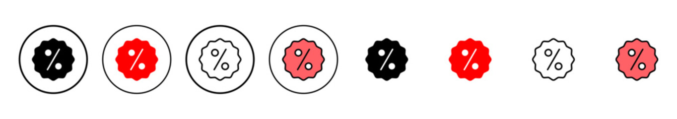 Discount icon vector illustration. Discount tag sign and symbol