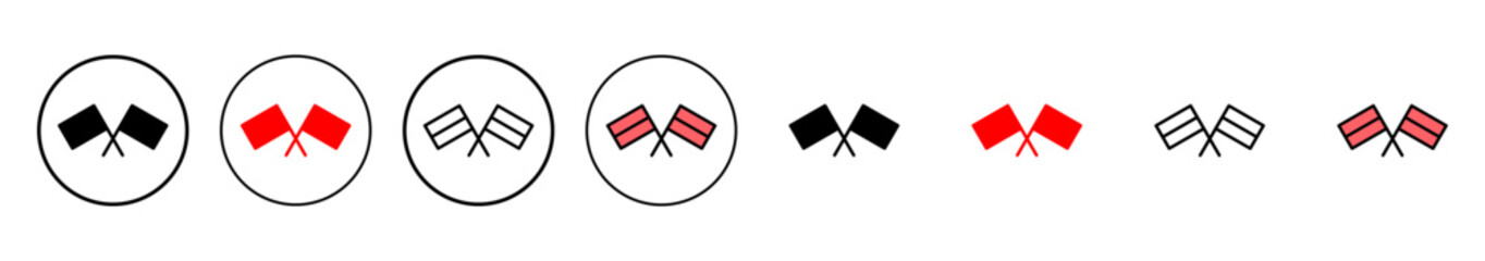 Flag icon vector illustration. Gps location pin map. Location marker symbol.