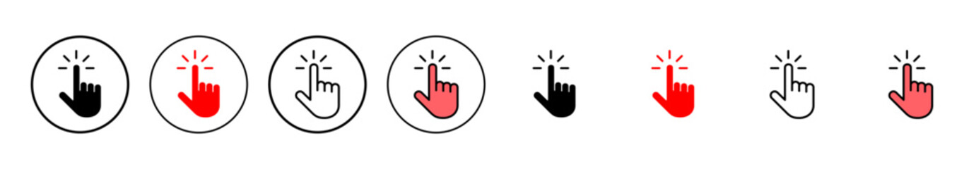 Hand cursor icon vector illustration. cursor sign and symbol. hand cursor icon clik