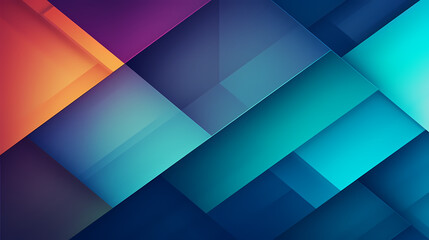 Obraz premium Gradient geometric shapes, abstract background