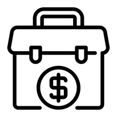briefcase line icon