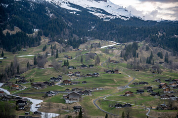 Grindelwald - beautiful village in mountain scenery
