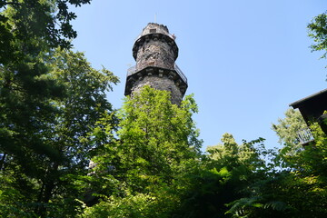Aussichtsturm auf dem Pfaffenstein in der Sächsischen Schweiz