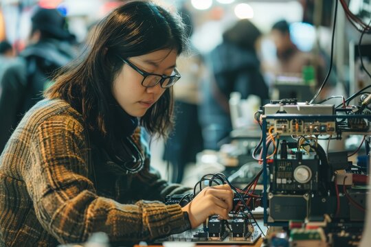 At the festival, DIY enthusiasts share crafts, tech projects, and innovations in an inspiring atmosphere.