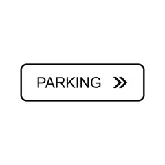 parking icon vector