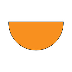 semicircular geometric icon