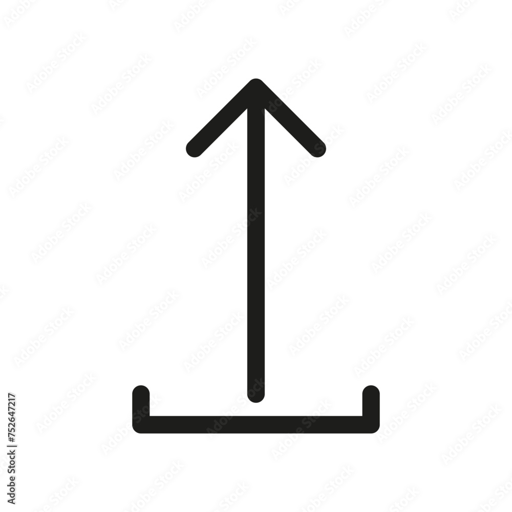 Poster icon upload arrow. internet data transfer. simple, user interface. vector illustration. eps 10.