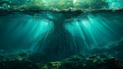beatiful undersea view - obrazy, fototapety, plakaty