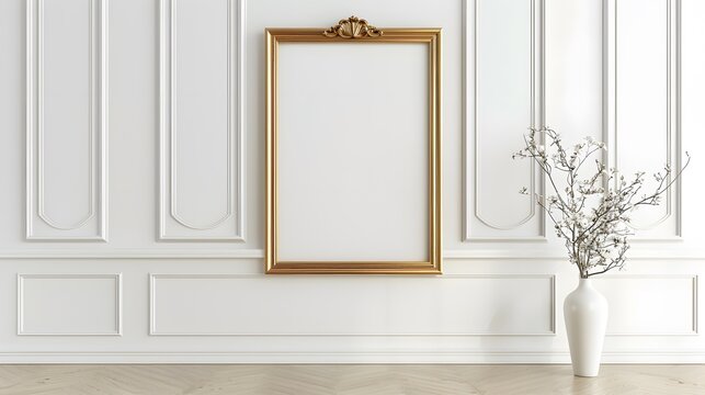 Blank poster with frame