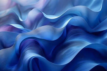 Obraz premium cloth, blue, teal, texture, waves, soft, , Fluttering and wrinkled fabric texture in blue tones