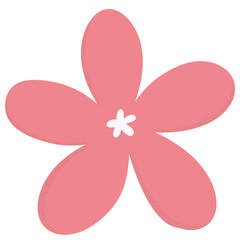 Pink flower illustration 