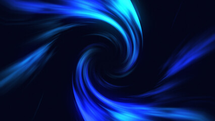 Vortex of colorful swirling dense fluid moving slowly on black background 4K video animation,...