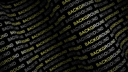 Text animated background. Green black white color. High quality. 4k animation.
