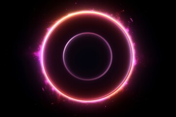 Obraz premium Abstract colorful galaxy wallpaper,black hole,abstract neon light