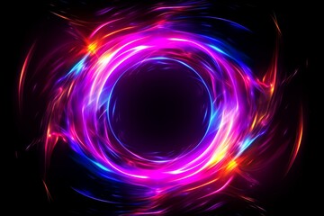 Obraz premium Abstract colorful galaxy wallpaper,black hole,abstract neon light