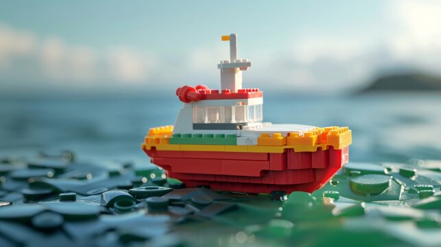 boat made of generative ai