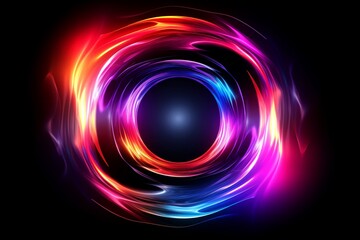 Abstract colorful galaxy wallpaper,black hole,abstract neon light